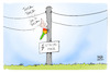 Cartoon: Strompreisbremse (small) by Kostas Koufogiorgos tagged karikatur,koufogiorgos,scholz,specht,strompreis,bremse,geld