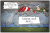 Cartoon: Sturmwarnung (small) by Kostas Koufogiorgos tagged karikatur,koufogiorgos,illustration,cartoon,sturm,schiff,fliegen,wind,wetter,michel