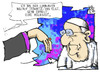 Cartoon: Tebartz -van Elst in Rom (small) by Kostas Koufogiorgos tagged tebartz,van,elst,limburg,bischof,papst,franziskus,vatikan,rom,kirche,karikatur,koufogiorgos