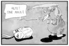 Cartoon: Tech gegen Trump (small) by Kostas Koufogiorgos tagged karikatur,koufogiorgos,illustration,cartoon,trump,maus,computer,elefant,usa,wirtschaft,silicon,valley,angst,unternehmen,protest