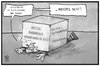 Cartoon: Tragbare Flüchtlingskrise (small) by Kostas Koufogiorgos tagged karikatur,koufogiorgos,illustration,cartoon,flüchtlingskrise,wirtschaft,kosten,michel,last,rechtsextremismus,rassismus,hetze