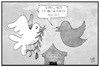 Cartoon: Trump-Kim-Gipfel (small) by Kostas Koufogiorgos tagged karikatur koufogiorgos illustration cartoon trump kim nordkorea usa treffen gipfel friedenstaube twitter vogel nachrichtendienst internet