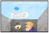 Cartoon: Trump-Kim-Gipfel (small) by Kostas Koufogiorgos tagged karikatur koufogiorgos illustration cartoon trump kim twitter vogel film zitat titel kuckucksnest psychiatrie irrenanstalt usa nordkorea