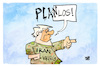 Cartoon: Trump Planlos (small) by Kostas Koufogiorgos tagged karikatur,koufogiorgos,trump,planlos,krieg,iran,usa