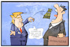 Cartoon: Trumps Steuerreform (small) by Kostas Koufogiorgos tagged karikatur koufogiorgos illustration cartoon trump steuerreform unternehmer grosskonzern dollar geld wirtschaft