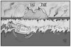 Cartoon: Türkei und Griechenland (small) by Kostas Koufogiorgos tagged karikatur,koufogiorgos,illustration,cartoon,tuerkei,griechenland,waldbrand,feuer,hilfe,flaschenpost,insel,castaway