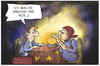 Cartoon: Umfrage (small) by Kostas Koufogiorgos tagged karikatur,koufogiorgos,illustration,cartoon,landtagswahl,supersonntag,wahl,demoskopie,hellseherin,zukunft,glaskugel,kristallkugel,umfrage,prognose