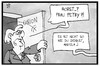 Cartoon: Unionskrach (small) by Kostas Koufogiorgos tagged karikatur,koufogiorgos,illustration,cartoon,merkel,seehofer,petry,union,cdu,csu,afd,flagranti,betrug,affäre,politik,partei