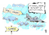Cartoon: US-Wahlkampf (small) by Kostas Koufogiorgos tagged usa,obama,wahlkampf,syrien,kampfjet,krieg,konflikt,assad,karikatur,kostas,koufogiorgos