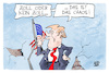 Cartoon: US-Zölle (small) by Kostas Koufogiorgos tagged karikatur,koufogiorgos,usa,trump,zoll,handelsstreit