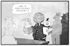 Cartoon: USA-Nordkorea (small) by Kostas Koufogiorgos tagged karikatur,koufogiorgos,illustration,cartoon,usa,nordkorea,welt,erde,umtausch,geschenk,kim,jong,un,trump