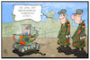 Cartoon: Bundeswehr (small) by Kostas Koufogiorgos tagged karikatur,koufogiorgos,illustration,cartoon,bundeswehr,minderjährig,kind,panzer,kinderwagen,armee,militär,soldat,kindersoldat