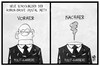 Cartoon: Volker Beck (small) by Kostas Koufogiorgos tagged karikatur,koufogiorgos,illustration,cartoon,volker,beck,crystal,meth,drogen,karriere,politik,schockbild,horror,vorher,nachher,leere