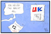 Cartoon: Wahl UK (small) by Kostas Koufogiorgos tagged karikatur,koufogiorgos,illustration,cartoon,freitag,unglück,13,brexit,wahl