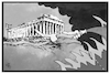 Cartoon: Waldbrände in Griechenland (small) by Kostas Koufogiorgos tagged karikatur,koufogiorgos,illustration,cartoon,griechenland,athen,rafina,europa,wetter,feuer,wasser,waldbrand,hitze