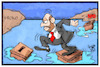 Cartoon: Wege zur Groko (small) by Kostas Koufogiorgos tagged karikatur,koufogiorgos,illustration,cartoon,groko,spd,schulz,wahlurne,weg,wasser,gefahr,demokratie,abstimmung,sozialdemokraten