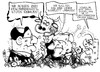 Cartoon: Werkstatt Europa (small) by Kostas Koufogiorgos tagged schäuble,hollande,merkel,europa,stier,gebrauchsanweisung,werkstatt,politik,karikatur,eu,kostas,koufogiorgos