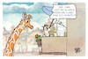 Cartoon: Wildtiere (small) by Kostas Koufogiorgos tagged karikatur,koufogiorgos,löwe,giraffe,balkon,zeitung,nachrichten,wildtier
