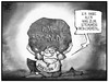Cartoon: WM-Rechnung (small) by Kostas Koufogiorgos tagged karikatur,koufogiorgos,illustration,cartoon,wm,weltmeisterschaft,fussball,brasilien,rechnung,last,geld,wirtschaft,politik