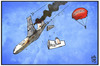 Cartoon: Wowereit (small) by Kostas Koufogiorgos tagged karikatur,koufogiorgos,illustration,cartoon,wowereit,berlin,ber,flughafen,rücktritt,fallschirm,bürgermeister,politik,spd