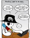 Cartoon: Pirating used to be easy... (small) by Gregg from GriDD tagged pirate,ebooks,mobi,bootleg,illegal,video,music