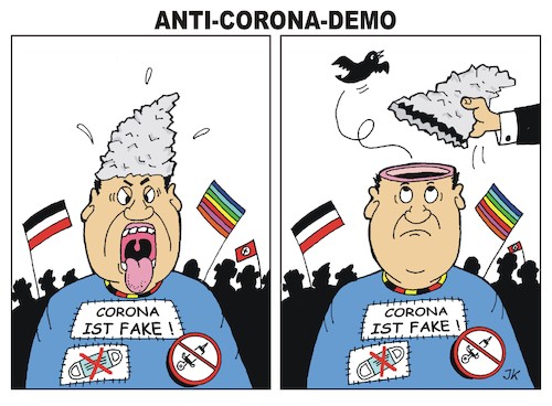 Cartoon: ANTI-CORONA-DEMO (medium) by JotKa tagged demonstrationen,anti,corona,verschwörungstheoretiker,impfgegner,reichsbürger,besorgte,bürger,rechte,chaoten,linke,berlin,justiz,polizei,politiker,politik,demonstrationen,anti,corona,verschwörungstheoretiker,impfgegner,reichsbürger,besorgte,bürger,rechte,chaoten,linke,berlin,justiz,polizei,politiker,politik