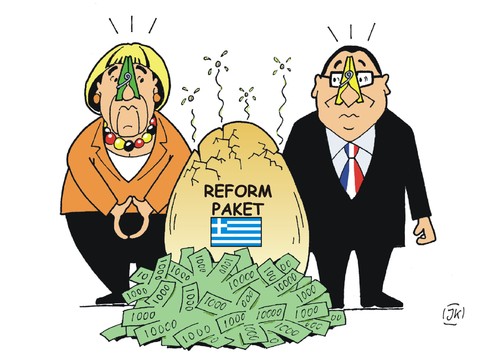 Cartoon: Ein faules Ei (medium) by JotKa tagged griechenland,griechenlandkrise,euro,drachme,iwf,ezb,politik,schulden,rettungsschirm,grexit,reformen,instutionen,banken,gläubiger,bürgschaften,paris,athen,berlin,merkel,varoufakis,tsipras,referendum,ela,efse,fsm,hilfspaket,schuldenschnitt,kompromiss,hollande,bundestag,parlamentarier,griechenland,griechenlandkrise,euro,drachme,iwf,ezb,politik,schulden,rettungsschirm,grexit,reformen,instutionen,banken,gläubiger,bürgschaften,paris,athen,berlin,merkel,varoufakis,tsipras,referendum,ela,efse,fsm,hilfspaket,schuldenschnitt,kompromiss,hollande,bundestag,parlamentarier