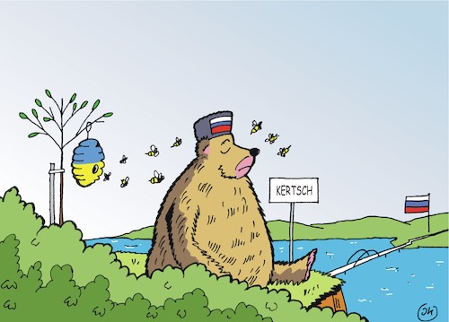 Cartoon: Kertsch (medium) by JotKa tagged kertsch,krim,ukraine,russland,poroschenko,putin,krise,marine,spionage,kertsch,krim,ukraine,russland,poroschenko,putin,krise,marine,spionage