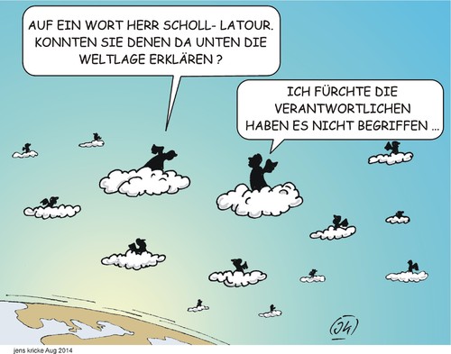 Cartoon: Peter Scholl-Latour (medium) by JotKa tagged latour,scholl,peter