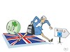 Cartoon: Brexitverhandlungen (small) by JotKa tagged brexit brexitverhandlungen london brüssel eu großbritannien nordirland dup
