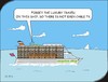 Cartoon: Cruise (small) by JotKa tagged vacation,travel,holiday,ships,service,luxury,tv,cabletv,entertainment,northpole,southpole,frustration,anger,iceberg