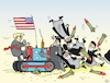 Cartoon: Donald räumt auf (small) by JotKa tagged donald trump iran usa mullas wirtschaftsboykott handelssanktionen atomvertrag regimewechsel diplomatie verträge eu globale wirtschaft