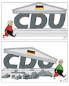 Cartoon: Ein Vorher-Nachher Cartoon (small) by JotKa tagged politik,merkel,parteien,cdu,bundesregierung