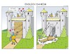Cartoon: Endlich daheim (small) by JotKa tagged ritter,burgen,mittelalter,liebe,leid,beziehungen,trauer,pech,er,sie,mann,frau