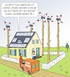 Cartoon: Erneuerbare Energie (small) by JotKa tagged erneuerbare energie grüner strom windkraft solaranlagen kleinkraftanlagen konzerne gewinne umsatz rendite dividenden klimawandel hausbesitzer