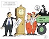 Cartoon: Sommerzeit (small) by JotKa tagged sommerzeit winterzeit zeitumstellung abstimmungen eu parlament