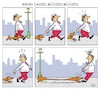 Cartoon: Wenn Dackel müssen müsen (small) by JotKa tagged mensch,hund,dackel,bedürfnisse,laterne,natur,tier