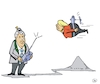 Cartoon: Wenn Politiker träumen (small) by JotKa tagged merkel,seehofer,politiker,parteien,modellflug