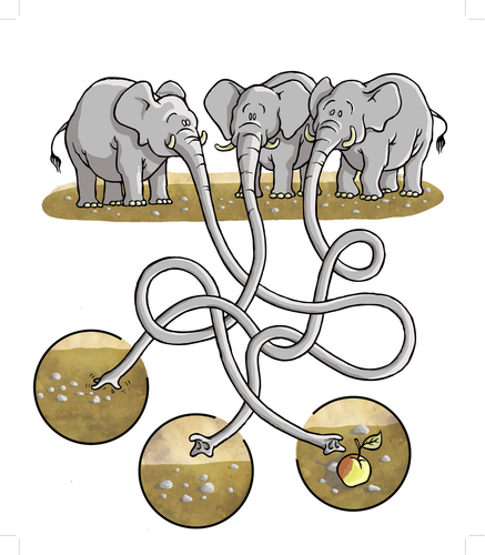 Cartoon: Elephants (medium) by grega tagged animals,wild