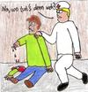 Cartoon: Wo tut es weh (small) by Salatdressing tagged arzt,dumm,verletzt,blut,tod,schrecklich,blöd,ziemlich,naiv,aua,schmerzen,tränen,weh,wo,tuen