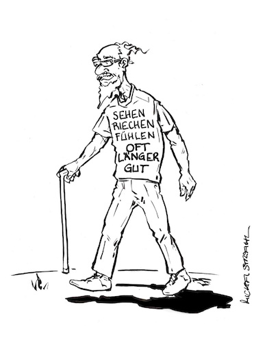 Cartoon: Oft länger gut (medium) by Micha Strahl tagged micha,strahl,senioren,oft,länger,gut,tshirt,micha,strahl,senioren,oft,länger,gut,tshirt