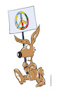 Cartoon: Ostermarsch (small) by Micha Strahl tagged micha,strahl,ostern,ostermarsch,osterhase,peace,frieden