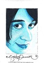 Cartoon: Woman in Blue (small) by CIGDEM DEMIR tagged cigdem demir woman in blue portrait cartoon caricature