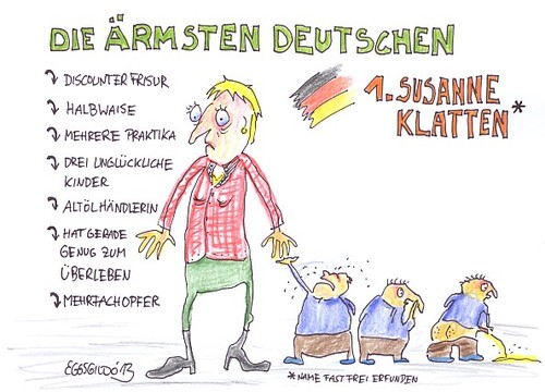 Cartoon: Die ärmsten Deutschen (medium) by Eggs Gildo tagged europa,deutsche,arme,statistik