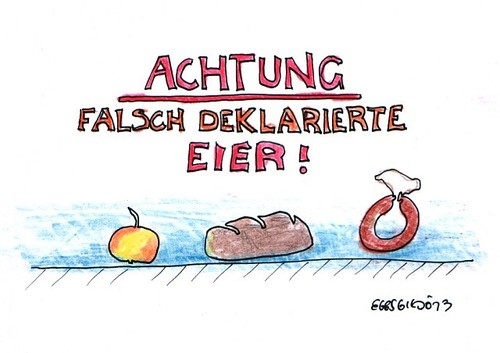 Cartoon: Eierskandal (medium) by Eggs Gildo tagged eier,lebensmittel,skandal