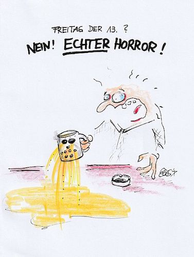 Cartoon: Freitag der 13. (medium) by Eggs Gildo tagged horror,freitag,13,jason