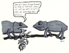 Cartoon: Klebriges (small) by bertgronewold tagged chamäleon