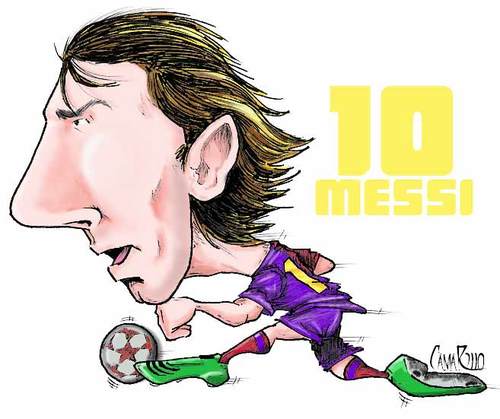 Cartoon: MESSI...!!!! (medium) by camarillo tagged messi