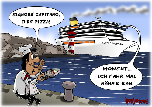 Cartoon: Costa Concordia (medium) by karicartoons tagged havarie,rettung,versinken,schiffsunglück,schiff,meer,kreuzfahrtschiff,concordia,costa,costa concordia,havarie,kreuzfahrtschiff,schiff,schiffsunglück,versinken,rettung,costa,concordia