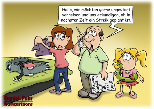 Cartoon: Streikwarnung (medium) by karicartoons tagged streik,gewerkschaft,urlaub,verreisen,urlaubsreise,koffer,packen,ferien,planen,vorbereiten,lufthansa,verdi,cockpit,gdf,der,fluglotsen,gute,reise,familienurlaub,streik,gewerkschaft,urlaub,verreisen,urlaubsreise,koffer,packen,ferien,planen,vorbereiten,lufthansa,verdi,cockpit,gdf,der,fluglotsen,gute,reise,familienurlaub